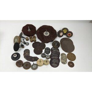 Sanding Wheels Grinding Wheels Vintage Large Mixed Lot Mixed Brands